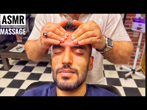 ASMR SLEEP MASSAGE • Turkish Barbar Head,arm,shoulder,neck Massage