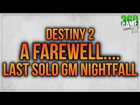 A Farewell - LAST SOLO GM NIGHTFALL - Warden of Nothing Warlock - CONSOLE - NO Commentary Destiny 2