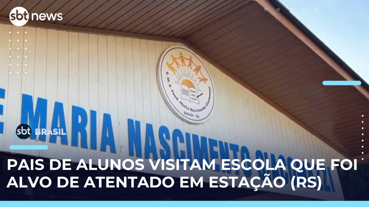 Escola que foi alvo de atentado no Rio Grande do Sul reabre para receber a comunidade | SBTBrasil