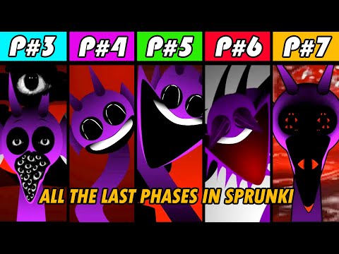 All The Last Phases in Incredibox Sprunki! Phase 3 VS Phase 4 VS Phase 5 VS Phase 6 VS Phase 7