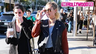 Hailey Bieber Is Asked About Her Relationship With Justin Bieber While Leaving Lunch With Lauren P.