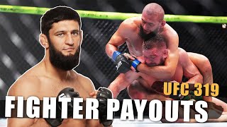 UFC 319: Payouts & Salaries Revealed!! | Du Plessis vs Chimaev