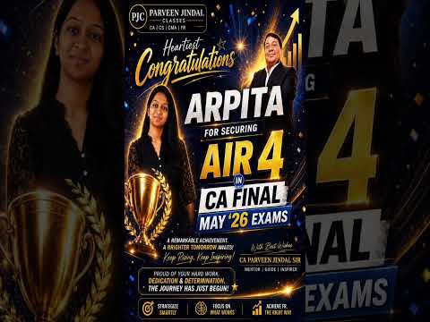 Our Rank Holder In CA Final May-26 Exams 🤩  #shorts #caexam #cafinal