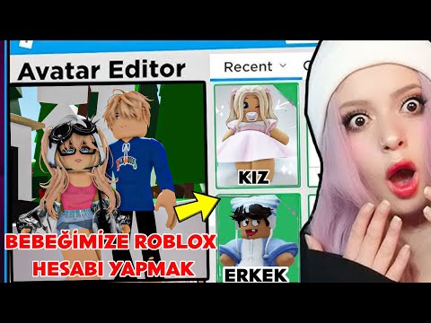 BERKCANLA BEBEĞİMİZE ROBLOX HESABI YAPMAK !?(Roblox Brookhaven Rp)