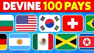 Devine le PAYS par son DRAPEAU en 3 secondes 🚩 | Facile, Moyen, Difficile, Impossible