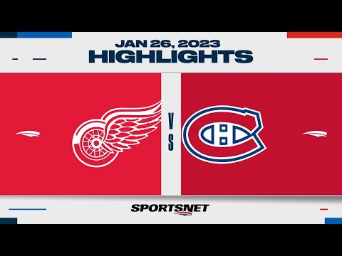 NHL Highlights | Red Wings vs. Canadiens - January 26, 2023