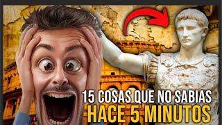 ¡15 COSAS QUE NO SABIAS HACE 5 minutos !