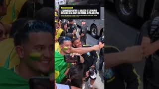 L'équipe du Brésil et ses supporters à la Coupe du Monde #fifaworldcup #brazil #football