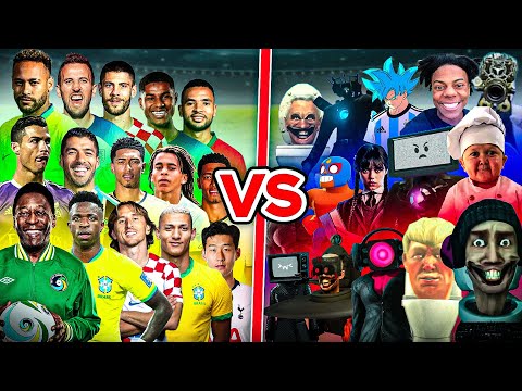 SHORTS COMPILATION VS FOOTBALL (Ronaldo, Skibidi Toilet, Messi, Ishowspeed, Ronaldo Jr, Hasbulla)