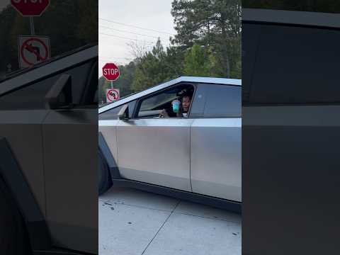 Tesla Cyber Truck Owner says the funniest thing😂 #Tesla #cybertruck #ev #electricvehicle #evcar