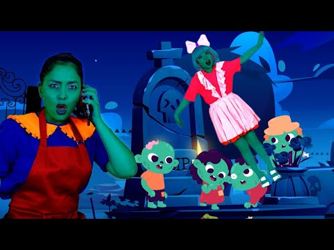 Five Little Zombies Jumping On The Grave🧟 & Zombie Where Are You? | Kids Funny Songs