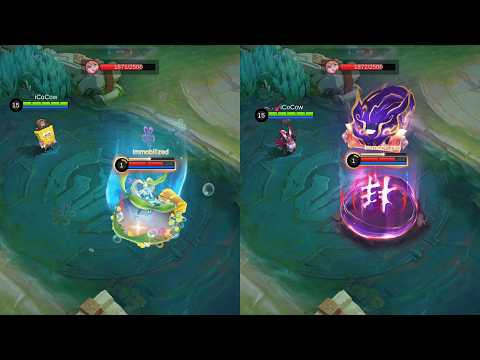 CYCLOPS Spongebob SKIN VS Yokai Warlock SKIN | COMPARISON - Mobile Legends