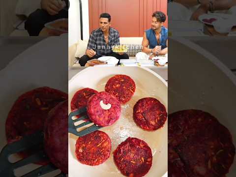 Akshay Kumar's Beetroot Tikki recipe #shorts #ashortaday