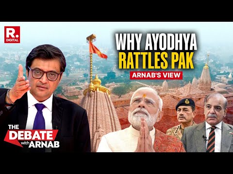Arnab Shreds Apart Pakistan For Questioning Ayodhya's Historic Dhwajarohan