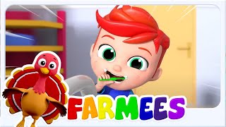Ecco Come ci Laviamo i Denti Canzone  |  Di Più Prescolare Musica per Bambini - Farmees