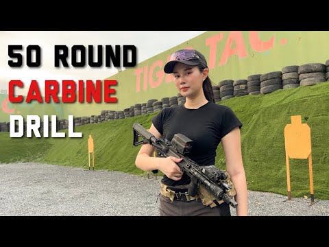 Lady Sharpshooter EP.59 | 50 rounds carbine drill (CMMG Banshee) from TREX. ARMS