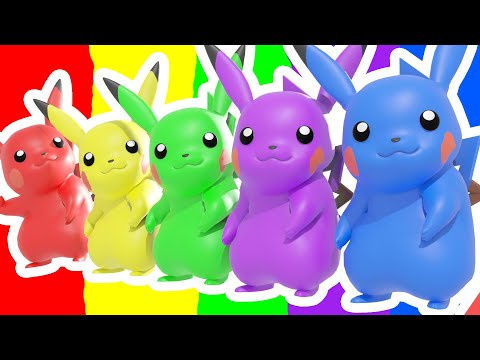 LEGO Pokémon Pikachu Colors Fun | Learn Colors for Children Kids Toddlers To Learn With Pikachu