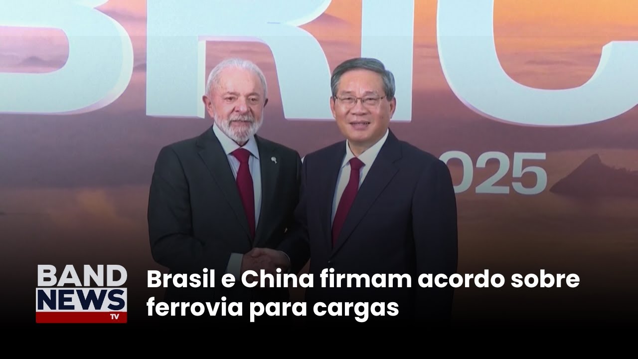 Brasil e China firmam acordo sobre ferrovia para cargas | BandNews TV