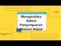 Indeks Nama dan Sistem Penyimpanan