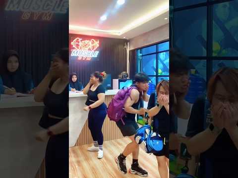 makanya antri bang 🤣 #prank #gym