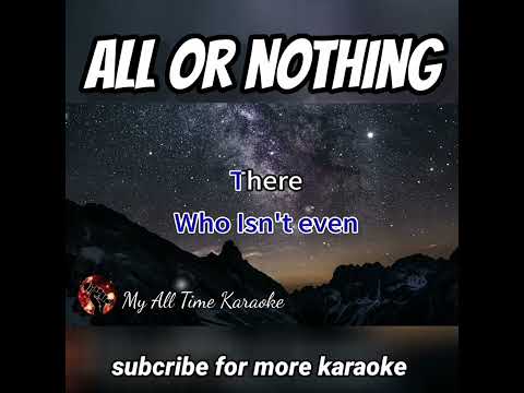 All Or Nothing karaoke #shorts