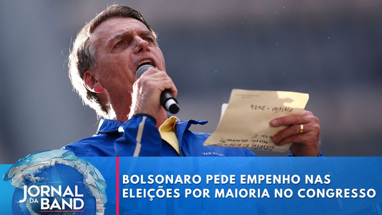 Em ato Bolsonaro pede empenho nas eleições por maioria no Congresso