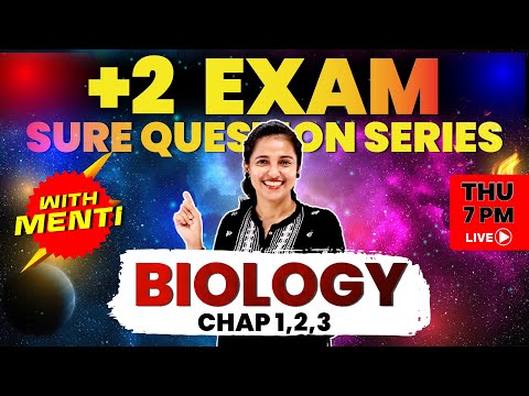 Plus Two Exam | Sure Question Series | Biology | Kerala State Syllabus | Exam Winner