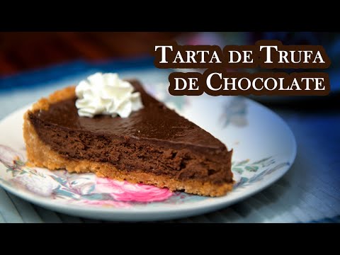 Tarta de Trufa de Chocolate Suave, Ligera y Muy Facil de Hacer