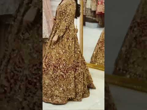 beautiful designer wedding lahnga #shortvideo #wedding #likeandsubscribe