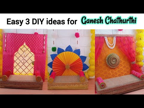 Easy 3 DIY ideas for Ganesh Chathurthi #ganeshchathurthi #diycrafts