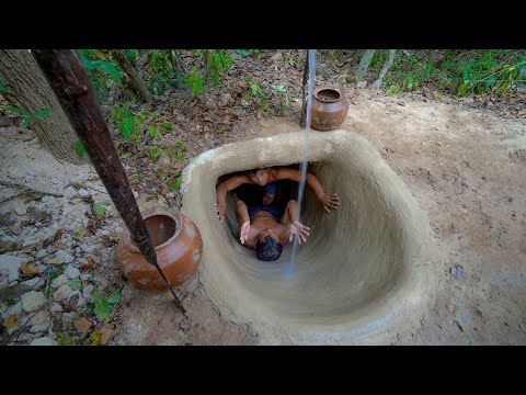 Building The Most Secret Temple Underground With Water Slide To Tunnel Swimming Pool