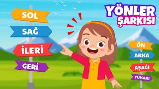 Yönleri Öğrenelim - sağ, sol, ön, arka, ileri, geri, yukarı, aşağı - Yönler Şarkısı
