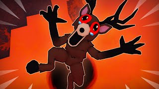 THE DEER FALLS INTO THE VOLCANO!? 99 NIGHTS IN THE FOREST Roblox Animation