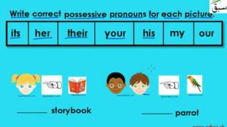 Possessive Pronouns (his, her etc.)(explanation/activities)