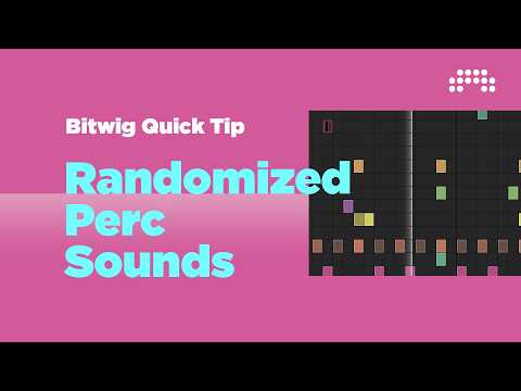 Bitwig Quick Tip: Randomized Percussion Sounds
