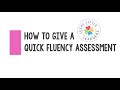 Fluency Assessment Procedures and Practices