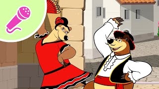 💃 A Espanha é Assim 🥀🇪🇸 Canções De Masha 🎤 Karaoke 👱‍♀️🐻 Masha e o Urso