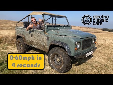 Tesla powered Land Rover off-road adventure
