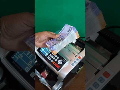 Counting Indian Currency <strong>Notes</strong> And Churan Label <strong>Notes</strong> Using A Machine On Green Screen Setup 💸 #money