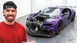 TENTATIVE DE RÉPARATION D'UNE BUGATTI CHIRON PURSPORT ACCIDENTÉE