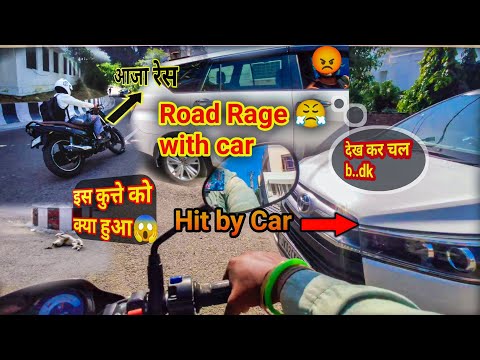 Road Rage😱with car🚗driver | Race with Splendor🏍️bike | preparation for ladakh ride#mantriridingvlogs
