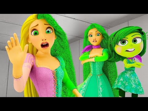 Rapunzel Tangled - Disgust Transformation! ( Inside Out 2 Animation!)