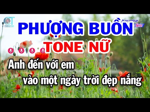 Karaoke Phượng Buồn Tone Nữ ( C ) Nhạc Sống Beat Mới | Đồng Sen