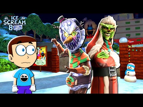 Ice Scream 8 : Christmas update 🎄| Shiva and Kanzo Gameplay