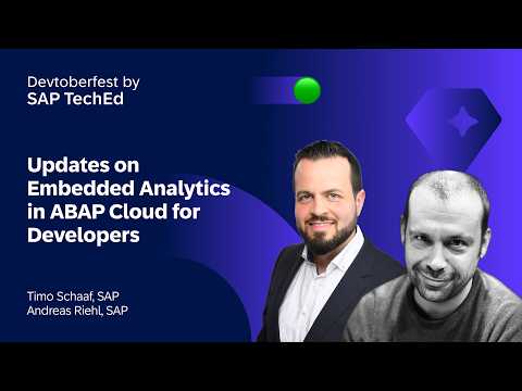 Updates on Embedded Analytics in ABAP Cloud for Developers