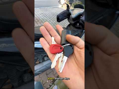 Anahtarsız çalışan motorda olan problem #motorcycle