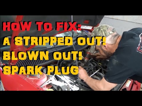 How To Repair A Stripped / Blown Out Spark Plug