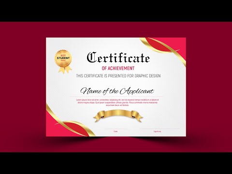 Academic Certificate Template Design-Photoshop CC...