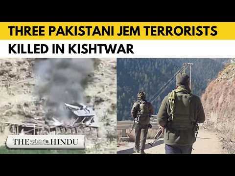 YouTube video thumbnail: Jammu & Kashmir: Three JeM Militants Killed in Kishtwar Encounter