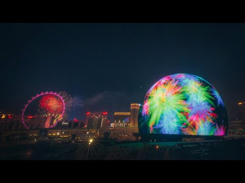World's largest spherical structure unveiled in Las Vegas